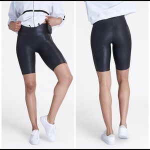 NWT Spanx Faux Leather Bike Shorts, XS